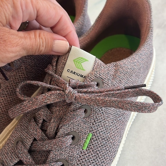 Cariuma IBI Low Stone Blush Knit Sneaker Show Women's Size 12 - Picture 4 of 11